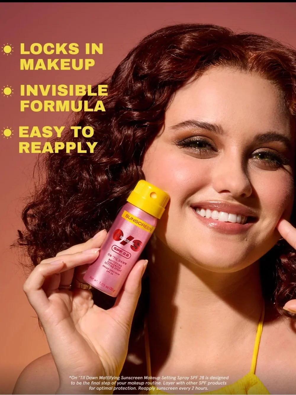 ONE/SIZE On 'Til Dawn Mattifying Sunscreen Makeup Setting Spray SPF 28